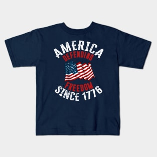 America Defending Freedom Since 1776 Kids T-Shirt